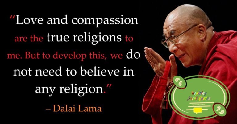 73 Dalai Lama Quotes for more peace in your life - Inspiring Short Quotes